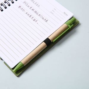 Wholesale Custom Logo <b>Mini</b> <b>Notebook</b> with Spiral Binding Kraft Paper Cover and Memo Sticky Notepad Includes Pen - Product Image 5