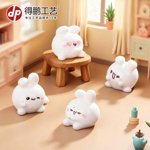 Dp Tuan Tuan Rabbit Resin <b>Doll</b> 8-13 Years Decorative Figurine For Dollhouse Desktop Ornament - Product Image 1