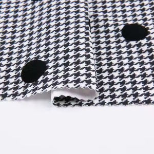 Vente en gros 95% poly 5% spandex plongée crêpe Jacquard Double enveloppe tricot point troupeau Rpet Repreve tissu polyester recyclé - Product Image 6