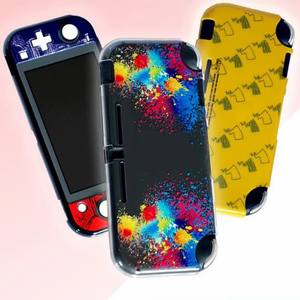 <span class=keywords><strong>Funda</strong></span> de protección completa con grafiti colorido de carcasa dura <span class=keywords><strong>transparente</strong></span> con impresión de dibujos animados única para consola <span class=keywords><strong>Nintendo</strong></span> <span class=keywords><strong>Switch</strong></span> <span class=keywords><strong>Lite</strong></span> - Product Image 1