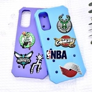 Breloques de chaussures en caoutchouc style équipe de basketball Croc-border, boucles florales - Embellissements pour sandales, DIY inspiré des équipes - Product Image 4