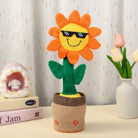 Peluche Cactus Danseur et Chanteur Tournesol, Jouet pour Enfants, Cadeau de Fêtes pour Garçons et Filles, Produit Phare en Gros