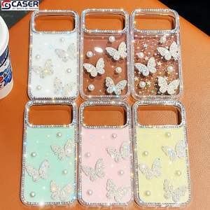 Custodie per Cellulari di Lusso con Diamanti Scintillanti, Glitter, Perle Trasparenti e Farfalle per <span class=keywords><strong>iPhone</strong></span> 17Air 17Promax 16E 15 <span class=keywords><strong>14</strong></span> 13 - Product Image 6