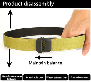 Groothandel Custom Outdoor Edc Bcp Nylon Tactische Pistool Riem Ratchet Systemen Auto Lock Legering Gesp Sportieve Stijl 120Cm Lengte Riemen - Product Image 3