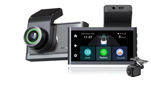 <span class=keywords><strong>Cam</strong></span>éra embarquée DVR pour voiture grand angle 2K/4K avec double objectif, GPS, USB, vision nocturne, garantie 12 mois (écran IPS) - Product Image 2