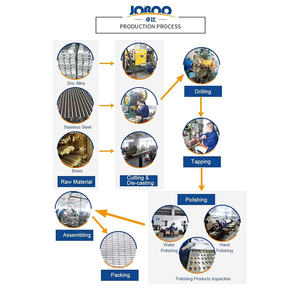 Joboo ZB721 регулируемые Твердые Латунные настенные крепления, прямые серии, подпружиненные стеклянные петли с офсетной задней пластиной - Product Image 5