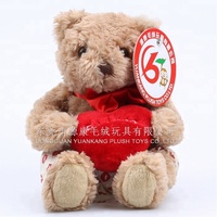 OEM Ours en peluche romantique mignon de 12 pouces Je t'aime Saint-Valentin Vente en gros en vrac Jouet en peluche rembourré de coton PP
