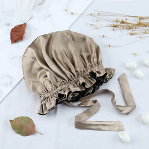 <span class=keywords><strong>Bonnet</strong></span> turban pour dormir <span class=keywords><strong>en</strong></span> <span class=keywords><strong>soie</strong></span>, couvre-chef <span class=keywords><strong>en</strong></span> <span class=keywords><strong>soie</strong></span> Pure et respirant, avec nœud papillon, style naturel, pour la <span class=keywords><strong>nuit</strong></span>, 16/19mm - Product Image 2