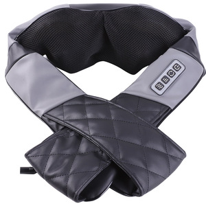 Neck Shoulder Massager USB Rechargeable Heating Massage Shawl PU Leather Timing Function - Product Image 4