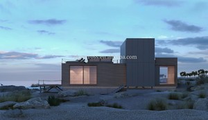 Prefab Sea Chalet โรงแรมแบบพกพา, <span class=keywords><strong>บ้าน</strong></span><span class=keywords><strong>น</strong></span>อกบ้านบ้านจิ๋ว2<span class=keywords><strong>ชั้น</strong></span>กระท่อมกระท่อมกระท่อมแบบแยกส่ว<span class=keywords><strong>น</strong></span>สำหรับโรงแรมรีสอร์ท - Product Image 2