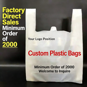 Sacs en plastique de haute qualité pour supermarchés, sacs de transport en PEHD, en PEBD, en PE, sacs à <span class=keywords><strong>main</strong></span>, sacs en T-shirt, avec poignée, prix compétitif - Product Image 5