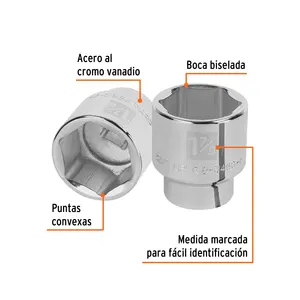 Master con 18 unità 1-7/8 'socket, 6 punti, 3/4 'drive, Truper - Product Image 1