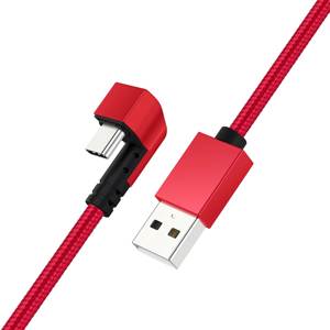 1,5 M 180 grados en forma de U 5V 2.4A rápido USB2.0 al tipo C codo Cable de carga de datos USB-C para jugar juegos - Product Image 4