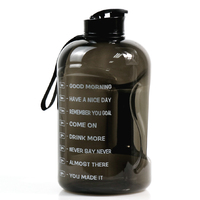 Bouteille en plastique de 74 oz avec couvercles, bouteille d'eau potable Toofeel, shakers d'eau d'un demi-gallon avec Supplement King