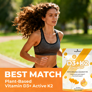 OEM Private Label Aegelwell Vegan <strong>Vitamin</strong> D3 K2 Lollipops Supplement - Product Image 2