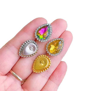 Nouveau <span class=keywords><strong>strass</strong></span> en cristal de verre avec griffe, goutte de diamant, tournesol, <span class=keywords><strong>strass</strong></span> cousu à la main, design assorti pour vêtements, vente en gros - Product Image 6