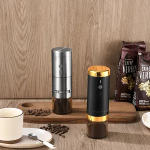 커피 그라인더 전기 커피 메이커, 1600mAh 스테인레스 스틸 버와 휴대용 커피 밀