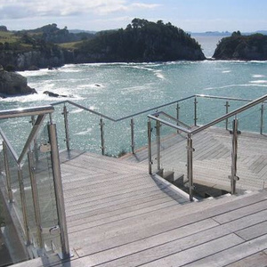 Bán Buôn Khách Sạn Hiện đại Nhôm U Kênh Kính Không Khung Lục Bình Lan Can Bước Cho Ngoài Trời Cầu Thang DIY - Product Image 3