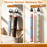Sac de rangement transparent en PVC pour tapis de mahjong, emballage enroulable pour tapis de table, sac à main à double fermeture éclair, portable, en stock