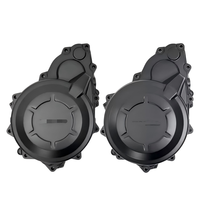 Nouvelles caches latérales de carter moteur gauche et droit en acier de haute qualité pour moto de rue Yamaha CBR400R 400CC, couleur noire
