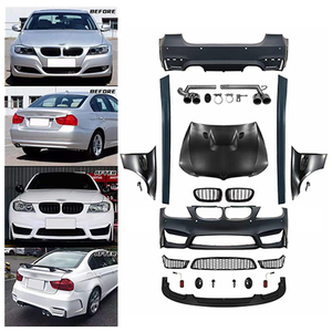 Kit Carrozzeria per <span class=keywords><strong>BMW</strong></span> Serie 3 E90 <span class=keywords><strong>330I</strong></span> 325I 335I 320I Upgrade M4 Paraurti Parafanghi Cofano Motore con o Senza Fendinebbia 09-11 - Product Image 2