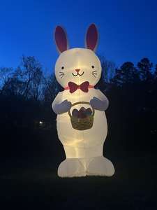 Kangourou gonflable blanc de 3 m de haut avec lumières, peut être porté sur le dos et utilisé pour les spectacles nocturnes - Product Image 2