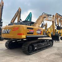 Excavatrice sur chenilles hydraulique Sany SY365H d'occasion, 95% neuve, 36 tonnes, avec godet, moteur Isuzu, à vendre