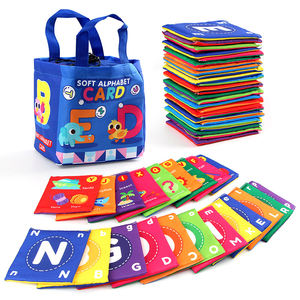<span class=keywords><strong>Livre</strong></span> en <span class=keywords><strong>tissu</strong></span> éducatif pour bébé, apprentissage des lettres ABC, non cassable, sensoriel, éducation précoce, cognition, jouets et activités éducatives bon marché pour l'école maternelle - Product Image 1