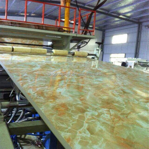 Línea de producción de hoja/panel/tablero de piedra de mármol decorativo Artificial de plástico Pvc - Product Image 2