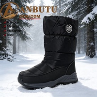Bottes de neige imperméables mi-mollet pour hommes et femmes, doublées polaire, semelle antidérapante, chaussures d'hiver, vente en gros, usine de chaussures pour temps froid