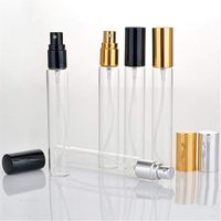 Petit vaporisateur vide de 2ml 3ml 5ml 8ml 10ml testeur de parfum rechargeable échantillon de bouteille de parfum en verre mince de voyage avec bouchon à vis vente en gros