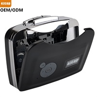 Reproductor de cassette portátil Walkman con convertidor compatible con cinta de auriculares de 3,5mm a convertidor de cassette Mp3 Ezcap230
