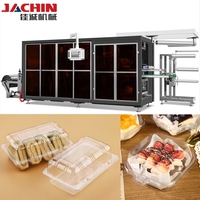 Machine de thermoformage automatique pour boîtes à biscuits avec compartiments, couvercle transparent et design de luxe, pour un fonctionnement stable