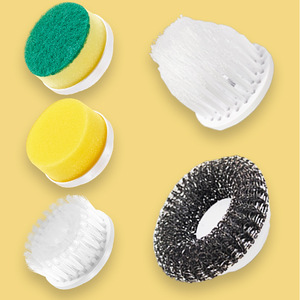 Multi-functional Cleaning <b>Brush</b> for Kitchen Bathroom Toilet Wireless Handheld <b>Power</b> Scrubber with Replaceable <b>Brushes</b> - Product Image 2