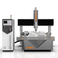 Máquina Fresadora CNC de 4 Ejes Rongchi con Control Syntec y PLC para Prototipos y Patrones de Espuma/EPS/Poliestireno/Madera, Alta Rigidez
