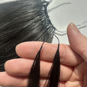 Extensions de cheveux au crochet Remy sans nœuds pré-séparées - Aiguille à crochet plume de <span class=keywords><strong>troisième</strong></span> génération avec nœud invisible - Product Image 2