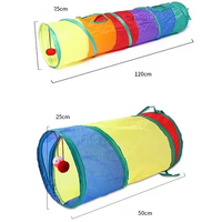 Lit tunnel pliable en tissu polyester coloré et amusant