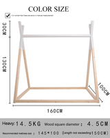 Lit pour bébé sur mesure chambre à coucher chambre d'enfant cadre de tente sol en bois lit Montessori pour enfants bambins