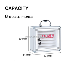 Văn phòng họp an toàn tiền gửi hộp khóa điện thoại di động Hộp lưu trữ điện thoại di động Hộp lưu trữ điện thoại Hợp kim nhôm - Product Image 3