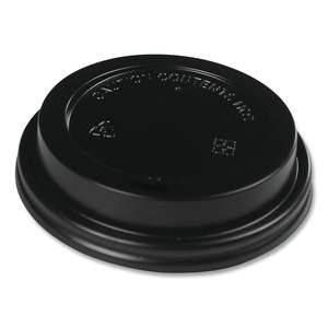 Couvre-gobelets en polystyrène noir Boardwalk, capacité de 10 oz à 20 oz, 1 000/carton - Product Image 4