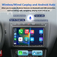 Lodark Layar Mobil 9 Inch Carplay Android Stereo GPS/WIFI/FM/BT untuk VW Volkswagen GOLF MK5 B6 POLO Passat B6 SKODA CADDY BORA