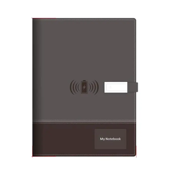 Wholesale High quality planner diary notebook with usb flash drive power bank notebook
