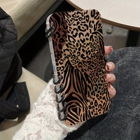 13pro imprimé léopard étui de téléphone à rabat Style livre anti-dérapant et antichoc étui de protection de téléphone adapté pour iPhone 15pro 16promax