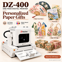 Imprimante numérique d'emballage à passage unique DZ-400 pour boîtes cadeaux en carton et sacs en papier avec impression de logo personnalisée, directement de l'usine