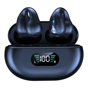 Mới đến Q80 TWS Earbuds Tai nghe LED Đen Q80 không dây Tai Clip xương dẫn Tai nghe mở móc tai thể thao tai nghe