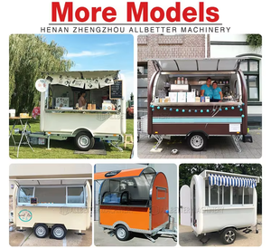 ALLBETTER Özel Yapım Yiyecek Römorku Tam Donanımlı Mutfak Ekipmanlarıyle Açık Hava Restoranı Pizza Hot Dog Standı Taco Arabası Yiyecek Kamyonları - Product Image 5