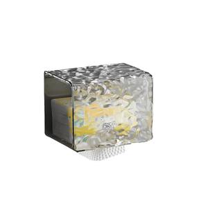 Porte-papier toilette rectangulaire transparent à fixer au mur, étanche, sans perçage, boîte à mouchoirs pour salle de bain - Product Image 2