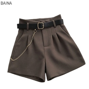 Summer Workwear Shorts <b>High</b> <b>Waisted</b> Wide Leg Women's <b>Pants</b> - Product Image 4