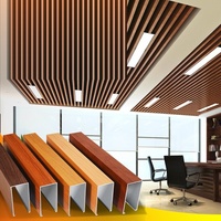 Plafond suspendu en profilé aluminium ignifuge de style industriel moderne pour la décoration intérieure et extérieure