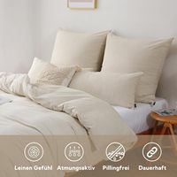 Housse de couette en coton respirant, hypoallergénique, à coutures ressorties, durable et douce pour la peau, pour la maison, la chambre et l'hôtel